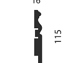 Артикул AP14, 115X16X2400 с пазом, Напольные плинтусы, Cosca в текстуре, фото 1