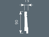 Артикул PX016, 90Х15, Напольные плинтусы, Cosca в текстуре, фото 1