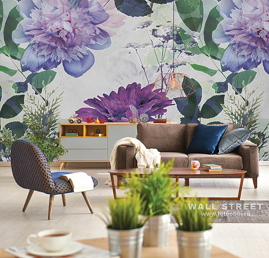 Фотообои в интерьере артикул Floreale 4, ЦВЕТОЧНЫЙ / FLOREALE, Wall street Фотообои в интерьере артикул Floreale 4, ЦВЕТОЧНЫЙ / FLOREALE, Wall street