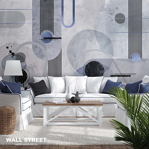 Фотообои в интерьере артикул Deco 17, АРТ-ДЕКО / DECO, Wall street