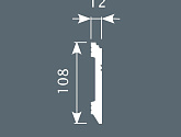 Артикул PX005, 108Х12, Напольные плинтусы, Cosca в текстуре, фото 1