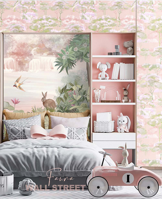 Фотообои в интерьере артикул Fauna 6, FAUNA, Wall street